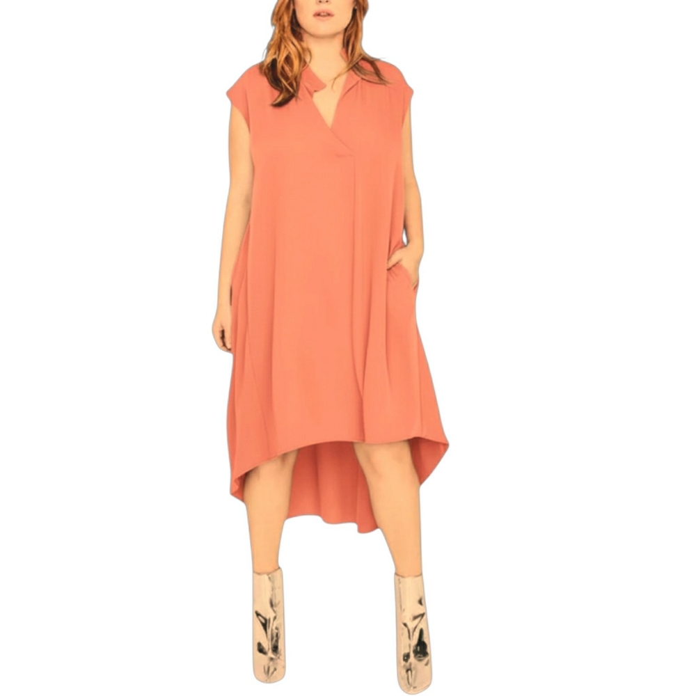 RACHEL Rachel Roy Handkerchief-Hem Dress Size 1X